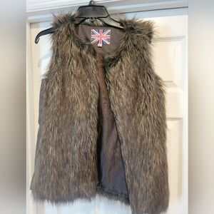 Faux Fur Vest Medium